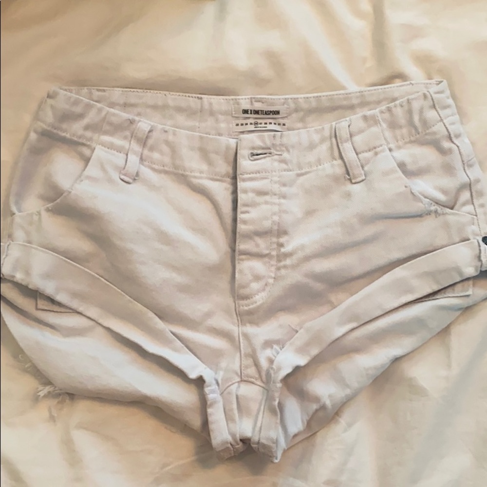One Teaspoon White Shorts